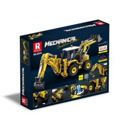 Klocki Reobrix Koparko-Ładowarka - Dwufunkcyjna - Wersja Interaktywna 2466 PCS