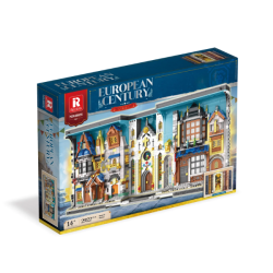 Klocki Reobrix Middle Ages Bazaar Book Miasto Średniowieczne - Wstawka na książki 2922 PCS