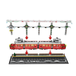 Klocki Reobrix Pociąg Świąteczny 2822 PCS