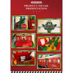 Klocki Reobrix Pociąg Świąteczny 2822 PCS