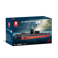 Klocki Reobrix Nuklearna Łódź Podwodna Submarine Los Angeles-class SSN 2988 PCS