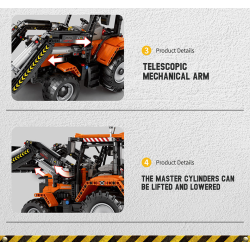 Klocki Reobrix Traktor Ładunkowy - Wersja Interaktywna 1496 PCS