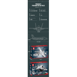 Klocki Reobrix F-35 B 1600 PCS
