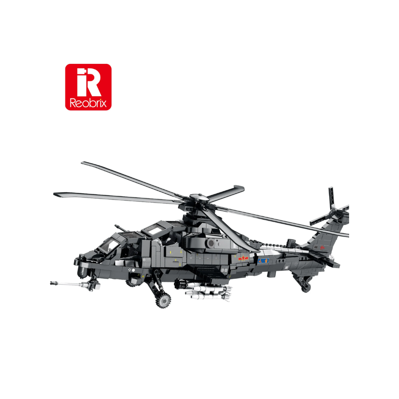 Klocki Reobrix Wz-10 Gunship Helicopter 1366 PCS Klocki Reobrix Wz-10 Gunship Helicopter 1366 PCS
