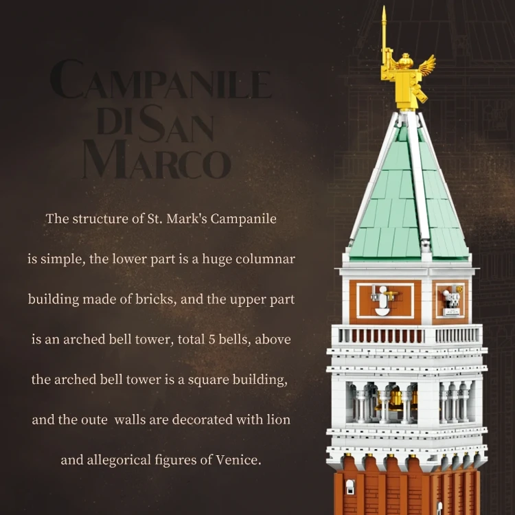 Klocki REOBRIX 55013 Campanile Di San Marco (3903 elementy)