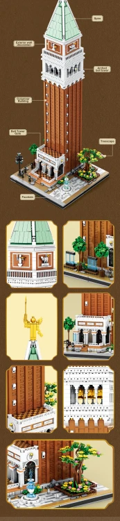 Klocki REOBRIX 55013 Campanile Di San Marco (3903 elementy)