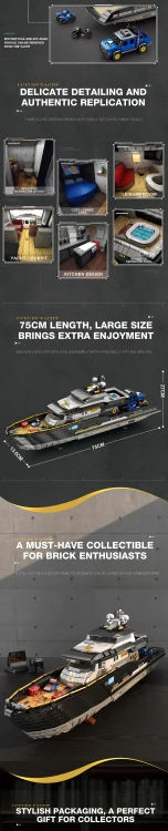 Klocki REOBRIX 66103 Luxury Yacht (4421 elementy)