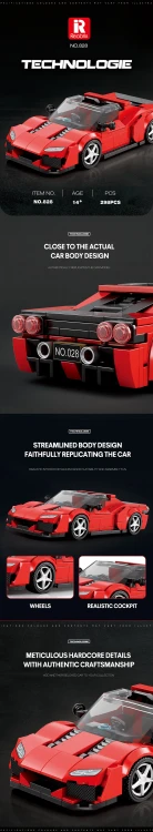 Klocki REOBRIX 828 Spuper Car J50 (298 elementów)