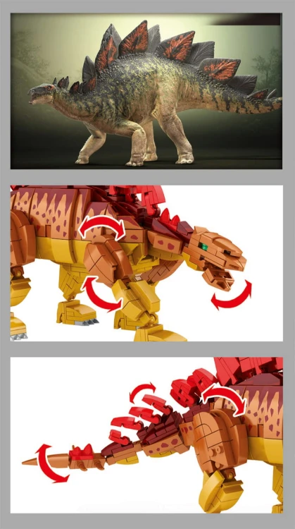 Klocki WOMA C0448-DS. Dinozaur Stegosaurus