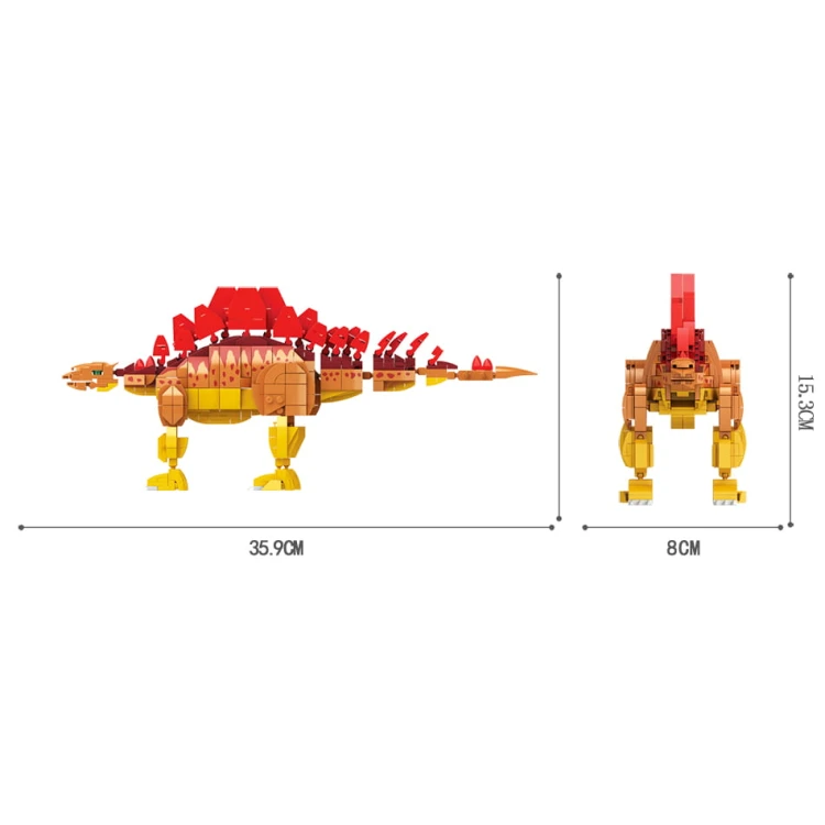 Klocki WOMA C0448-DS. Dinozaur Stegosaurus
