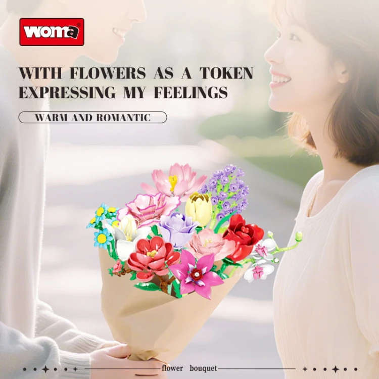 Klocki WOMA 11543-DS. Kwiaty polne
