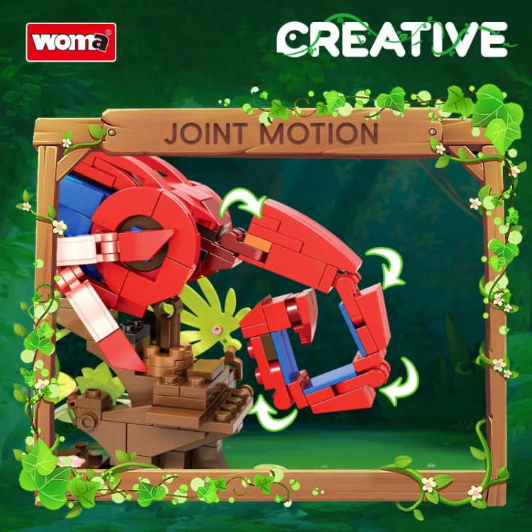 Klocki WOMA 19064-DS. Papuga / Krab / Kameleon