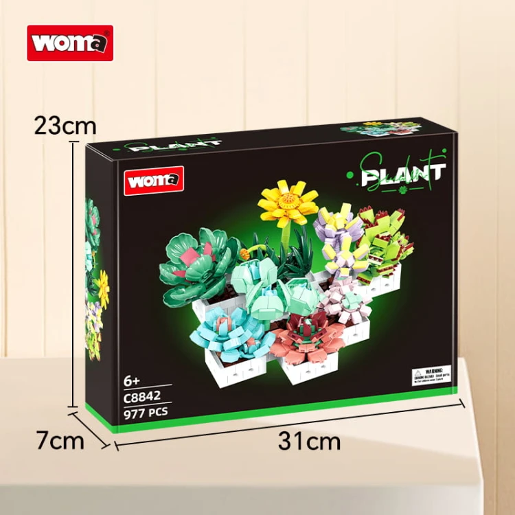 Klocki WOMA 8842 Rośliny sukulentowe