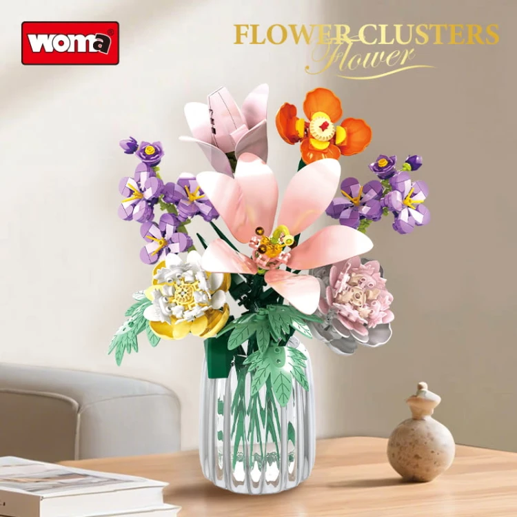 Klocki WOMA 11120-DS. Bukiet kwiatów