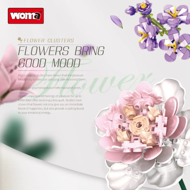 Klocki WOMA 11120-DS. Bukiet kwiatów