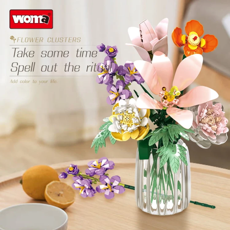 Klocki WOMA 11120-DS. Bukiet kwiatów