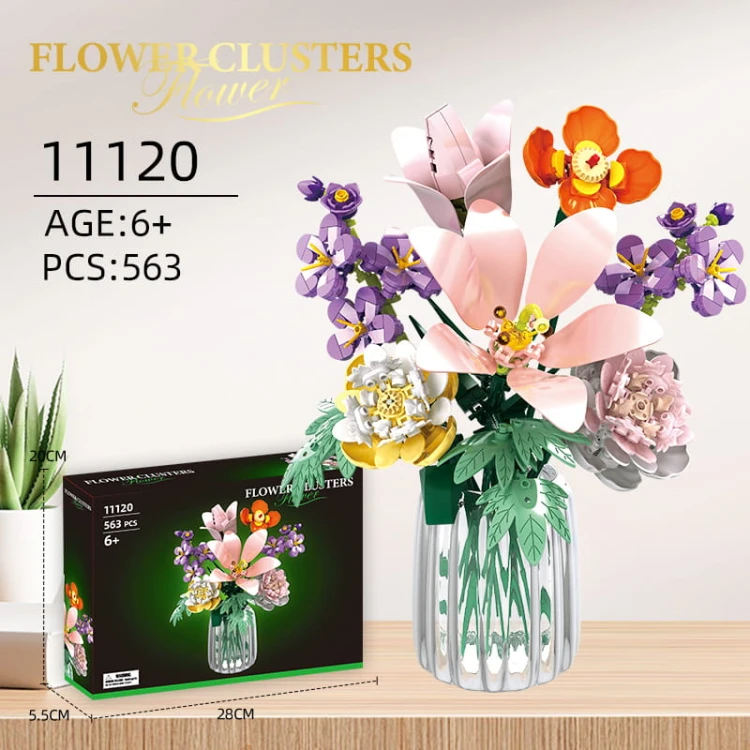 Klocki WOMA 11120-DS. Bukiet kwiatów