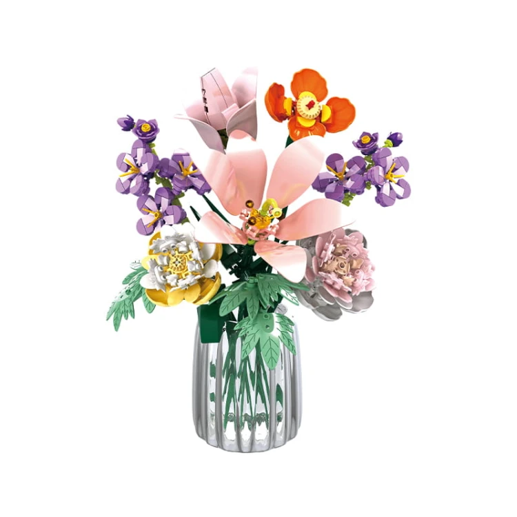 Klocki WOMA 11120-DS. Bukiet kwiatów