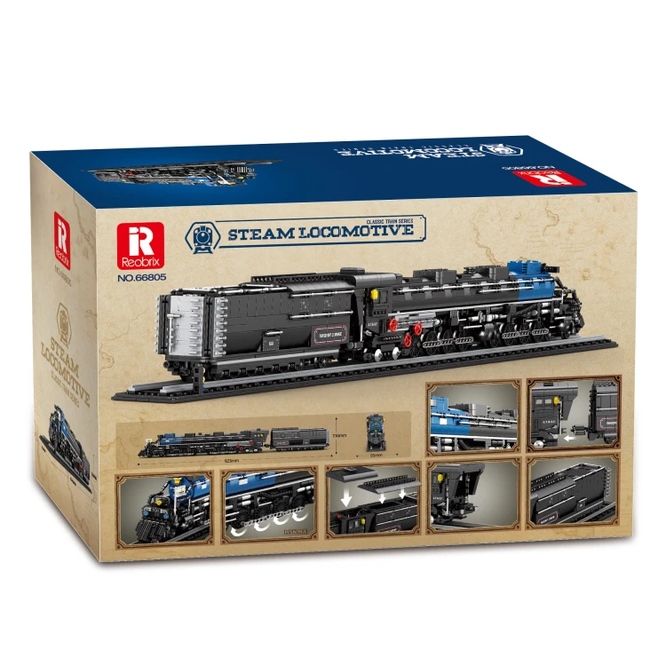 Klocki REOBRIX 66805 Lokomotywa parowa (2947 elementów)