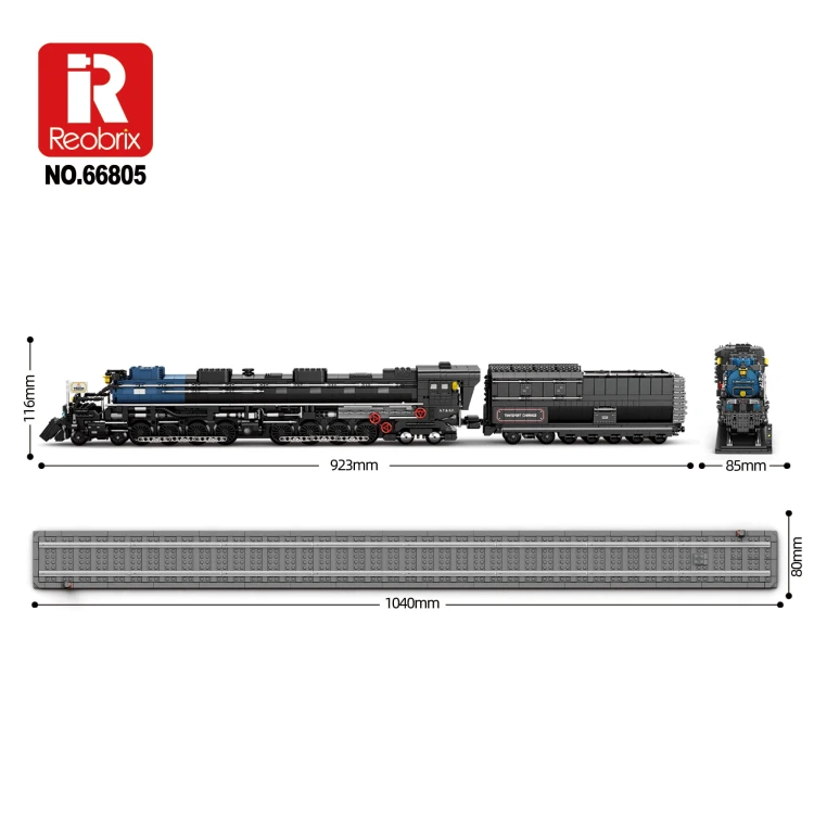 Klocki REOBRIX 66805 Lokomotywa parowa (2947 elementów)