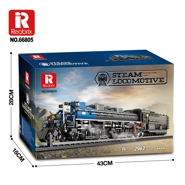 Klocki REOBRIX 66805 Lokomotywa parowa (2947 elementów)