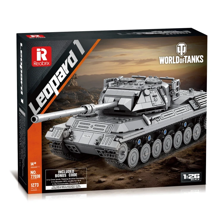 Klocki REOBRIX 77038 Leopard 1 World of Tanks (1273 elementów)