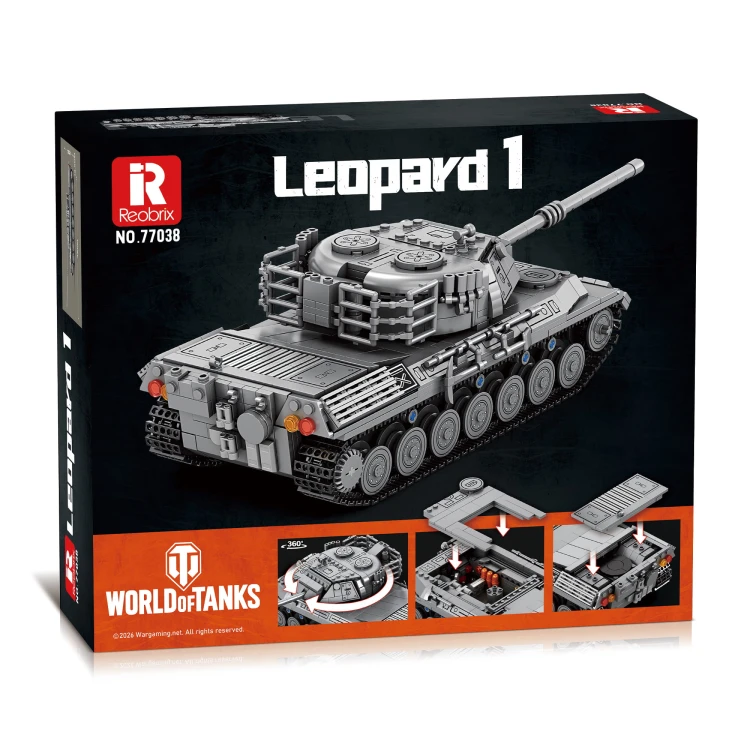 Klocki REOBRIX 77038 Leopard 1 World of Tanks (1273 elementów)