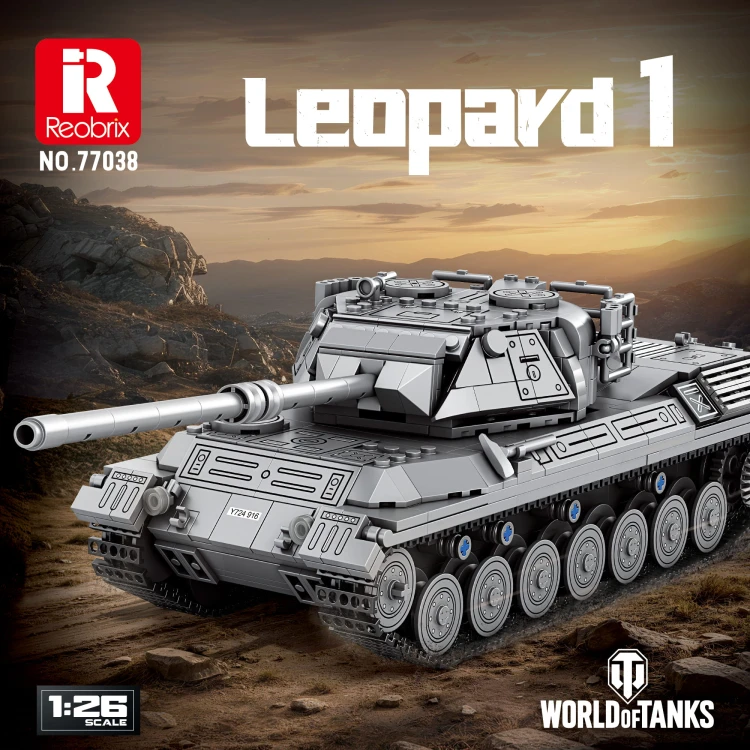 Klocki REOBRIX 77038 Leopard 1 World of Tanks (1273 elementów)