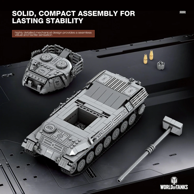 Klocki REOBRIX 77038 Leopard 1 World of Tanks (1273 elementów)