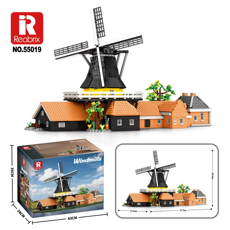 Klocki REOBRIX 55019 Holenderski Wiatrak (4801 elementów)