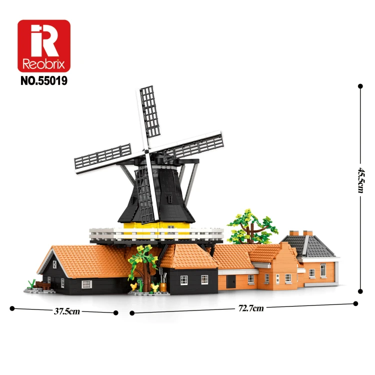 Klocki REOBRIX 55019 Holenderski Wiatrak (4801 elementów)