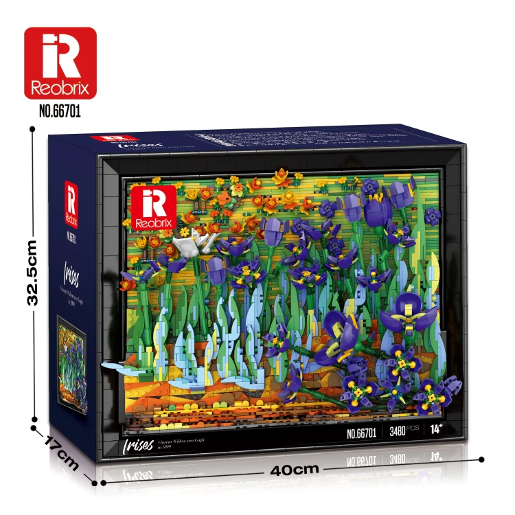 Klocki REOBRIX 66701 Obraz Irysy (3480 elementów)