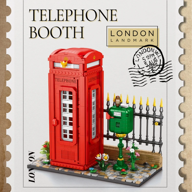Klocki REOBRIX 66609 Budka Telefoniczna (1707 elementów)
