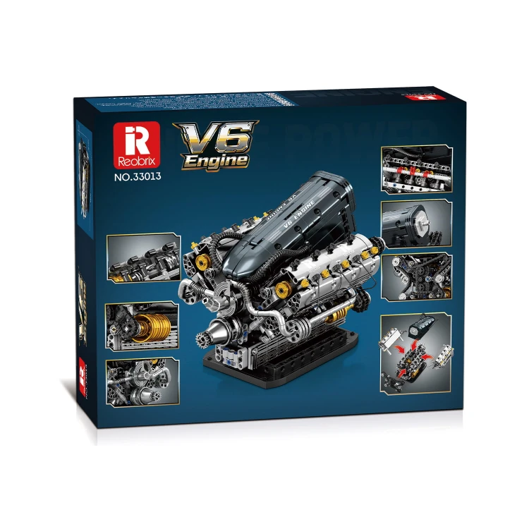 Klocki REOBRIX 33013 Silnik V6 (1268 elementów)