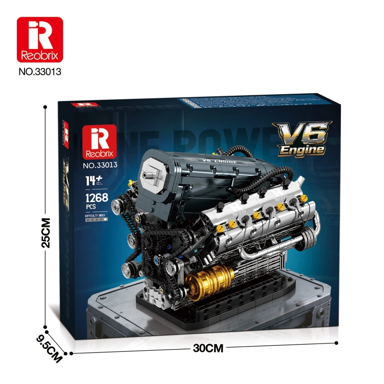 Klocki REOBRIX 33013 Silnik V6 (1268 elementów)