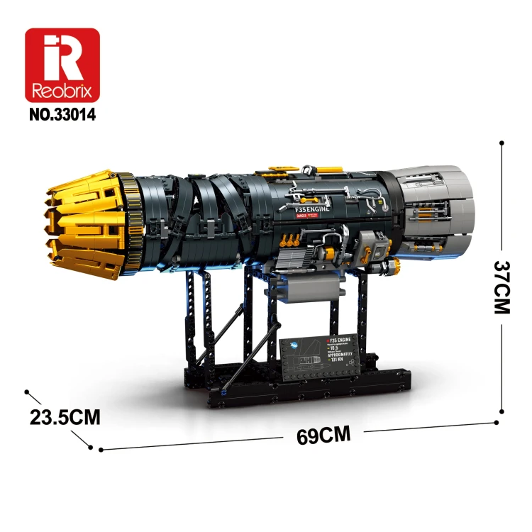 Klocki REOBRIX 33014 Silnik Myśliwca (1812 elementów)