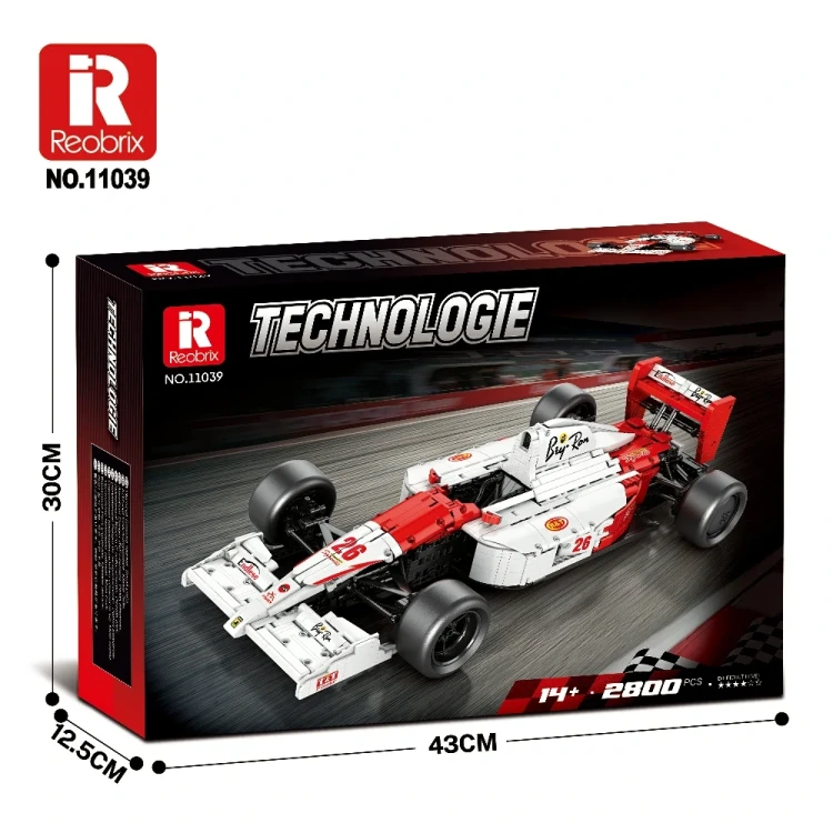 Klocki REOBRIX 11039 Samochód wyścigowy F1 MCL (2800 elementów)
