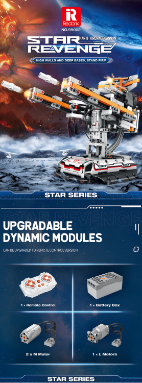 99002 Anti-aircraft gun (850pcs)