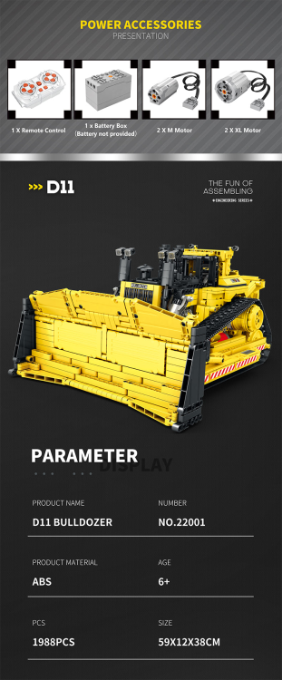 22001 Caterpillar (1988pcs)