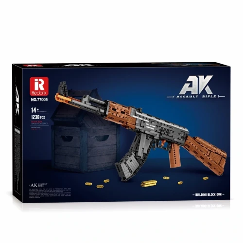 REOBRIX 77005 AK47 Rifle Display Model (1366 Pieces)