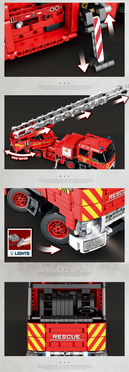 22005 Fire fighting ladder truck (3266pcs)