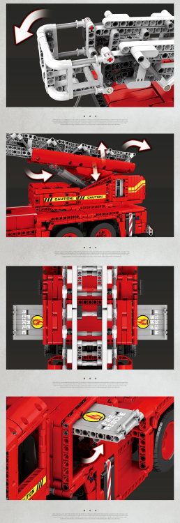22005 Fire fighting ladder truck (3266pcs)