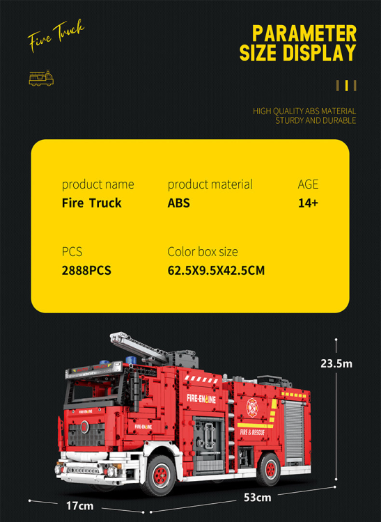 22008 Fire engine (2888pcs)