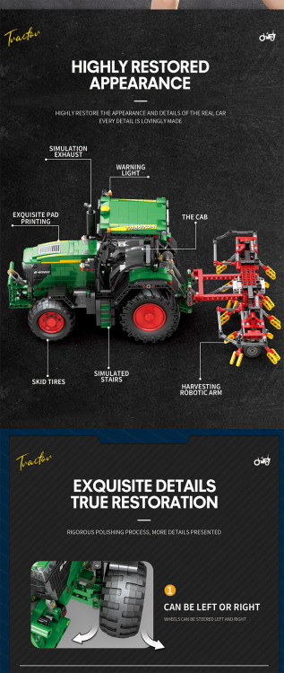 22015 Tractors (1828pcs)