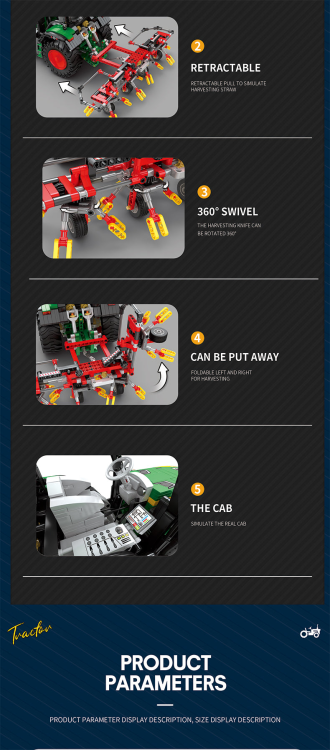 22015 Tractors (1828pcs)