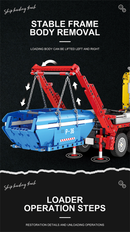 22016 Dumpster Container Truck (1918pcs)