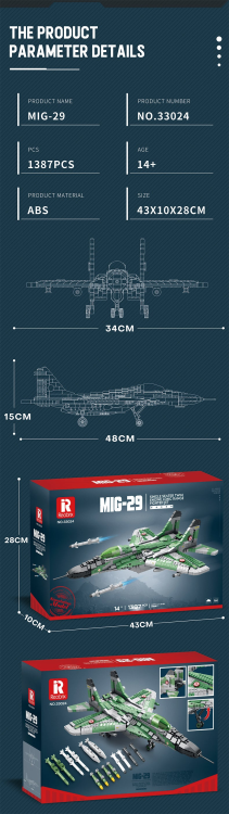 33024 MIG 29 (1387pcs)
