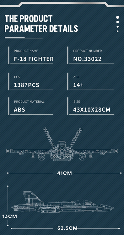 33022 F-18 (1387pcs)