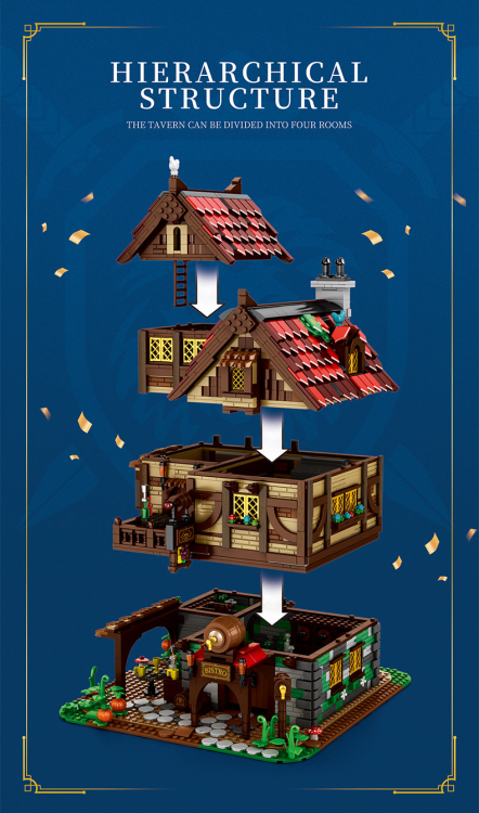 66018 Medieval Inn + Tavern (2831pcs)