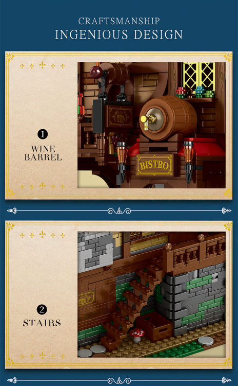 66018 Medieval Inn + Tavern (2831pcs)